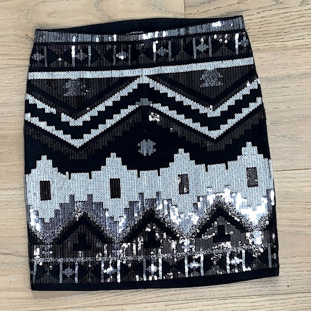 Express Sequins mini skirt